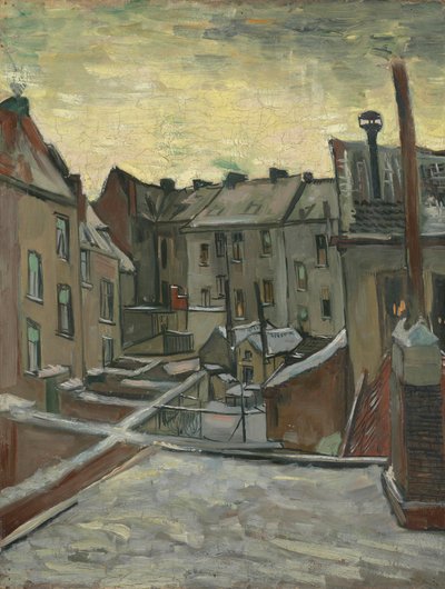 Häuser von hinten gesehen von Vincent van Gogh